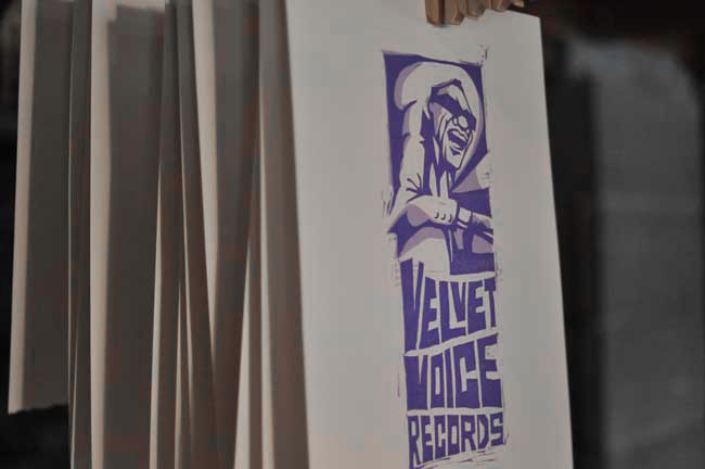 Velvet Voice Records printed